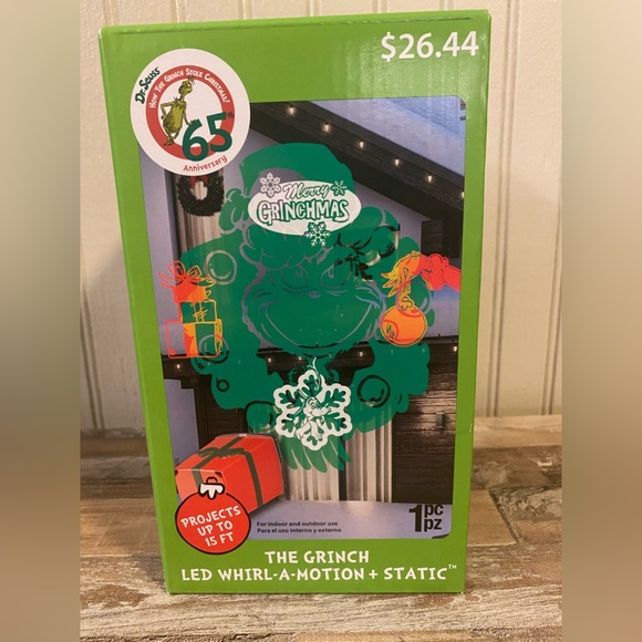Other - The Grinch 65 anniversary LED, whirl emotion plus static image projector new